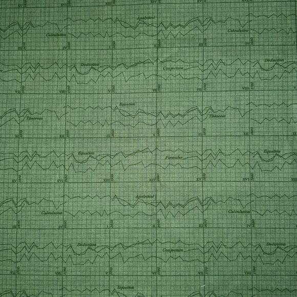 Color Theory Graph in Dark Green by Andover Fabrics - 1/2 Yard - Dark Plots - Picture 1 of 6